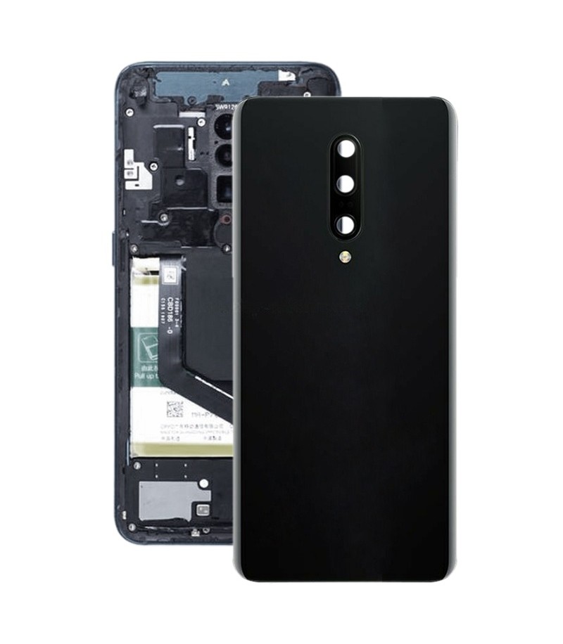 For OnePlus 7 Pro Battery Back Cover With Camera Lens (Black)