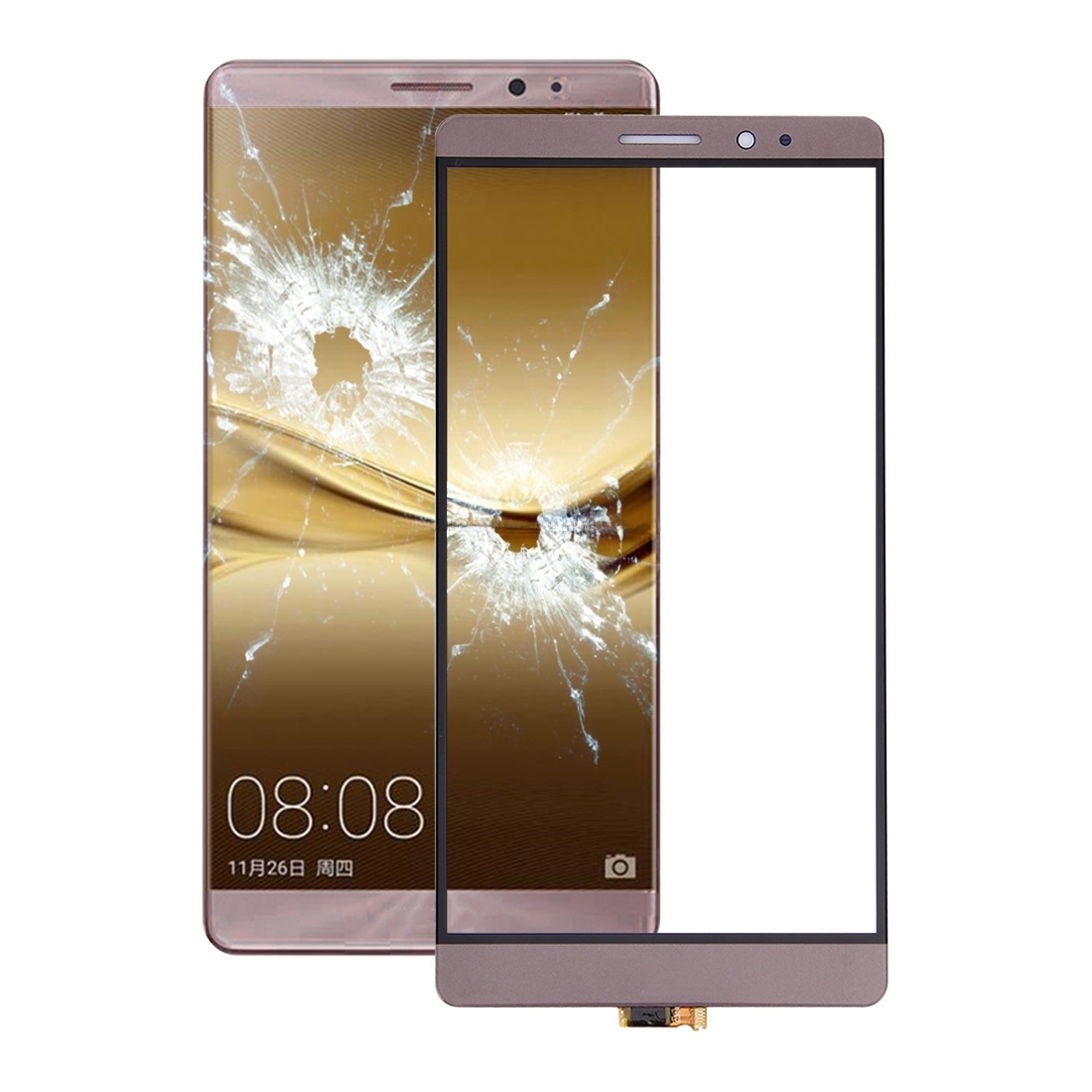 For Huawei Mate 8 Touch Panel (Mocca Gold)
