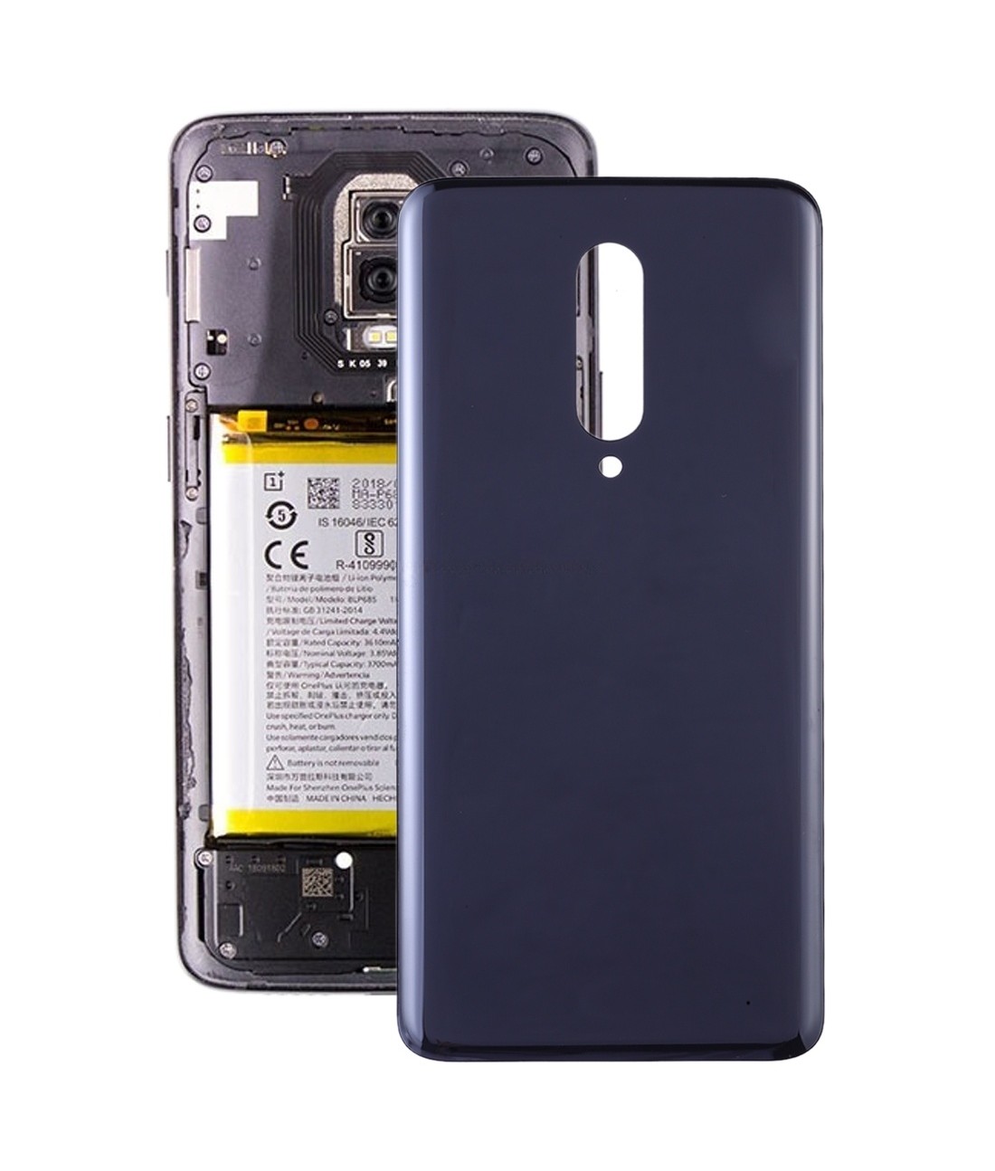 For OnePlus 7 Pro Battery Back Cover (Grey)