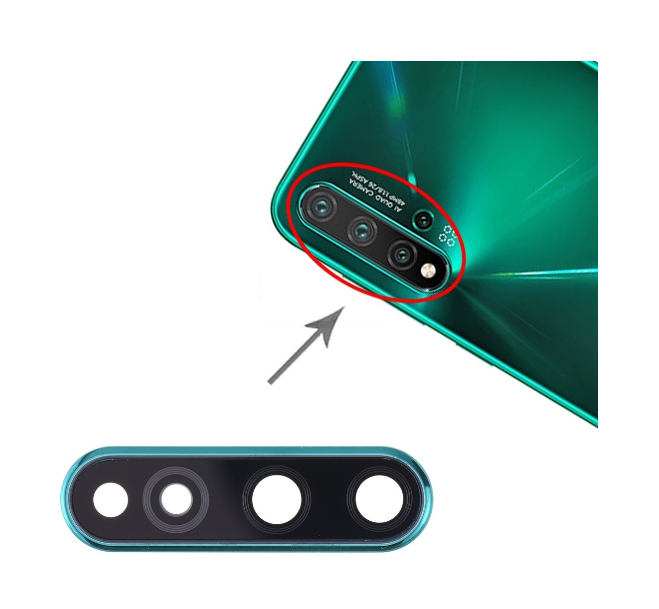 For Huawei Nova 5 Pro / Nova 5 Camera Lens Cover (Green)
