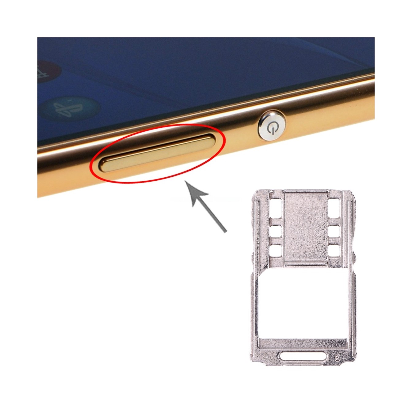 SIM Card Tray for Sony Xperia M5