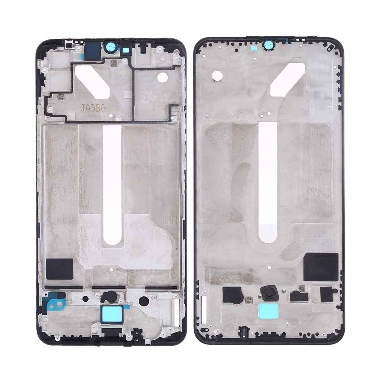 For Vivo iQOO Front Housing LCD Frame Bezel Plate(Black)