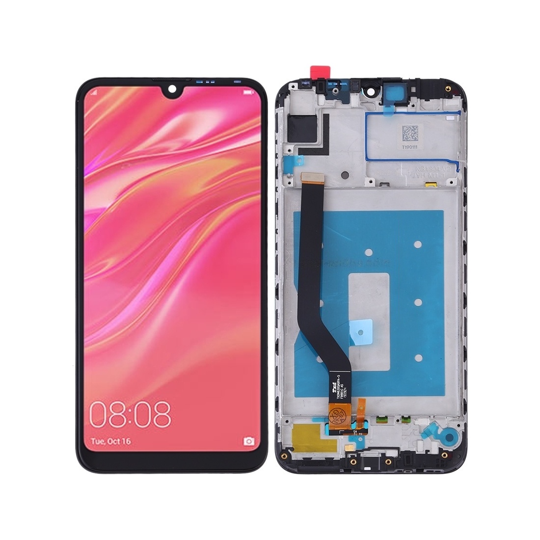 OEM LCD Screen for Huawei Y7 Prime (2019) Digitizer Full Assembly with Frame (Black)