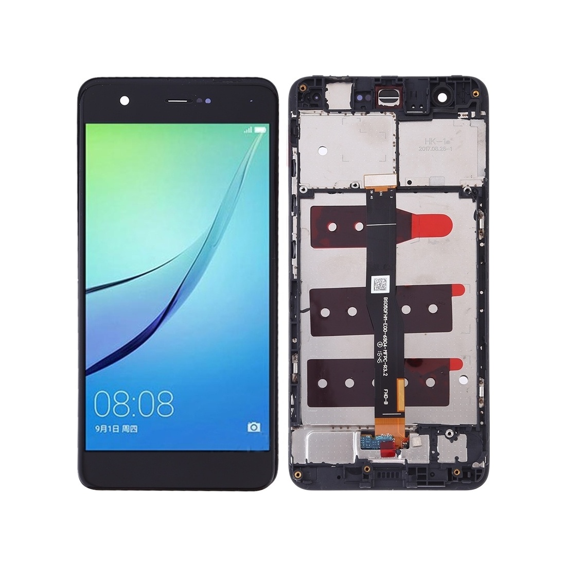 OEM LCD Screen for Huawei nova Digitizer Full Assembly with Frame (Black)