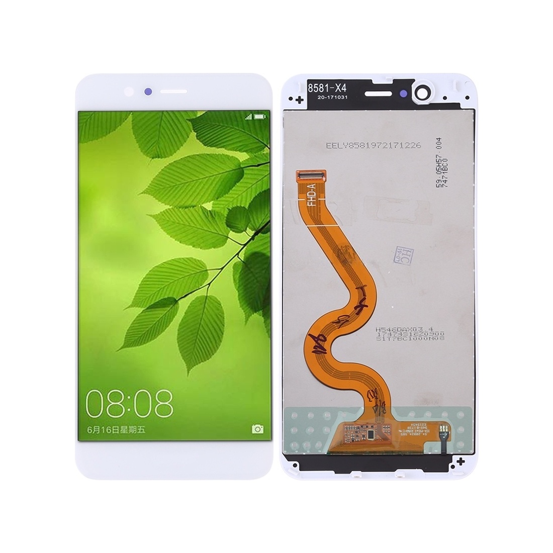 OEM LCD Screen for Huawei Nova 2 Plus Digitizer Full Assembly with Frame (White)