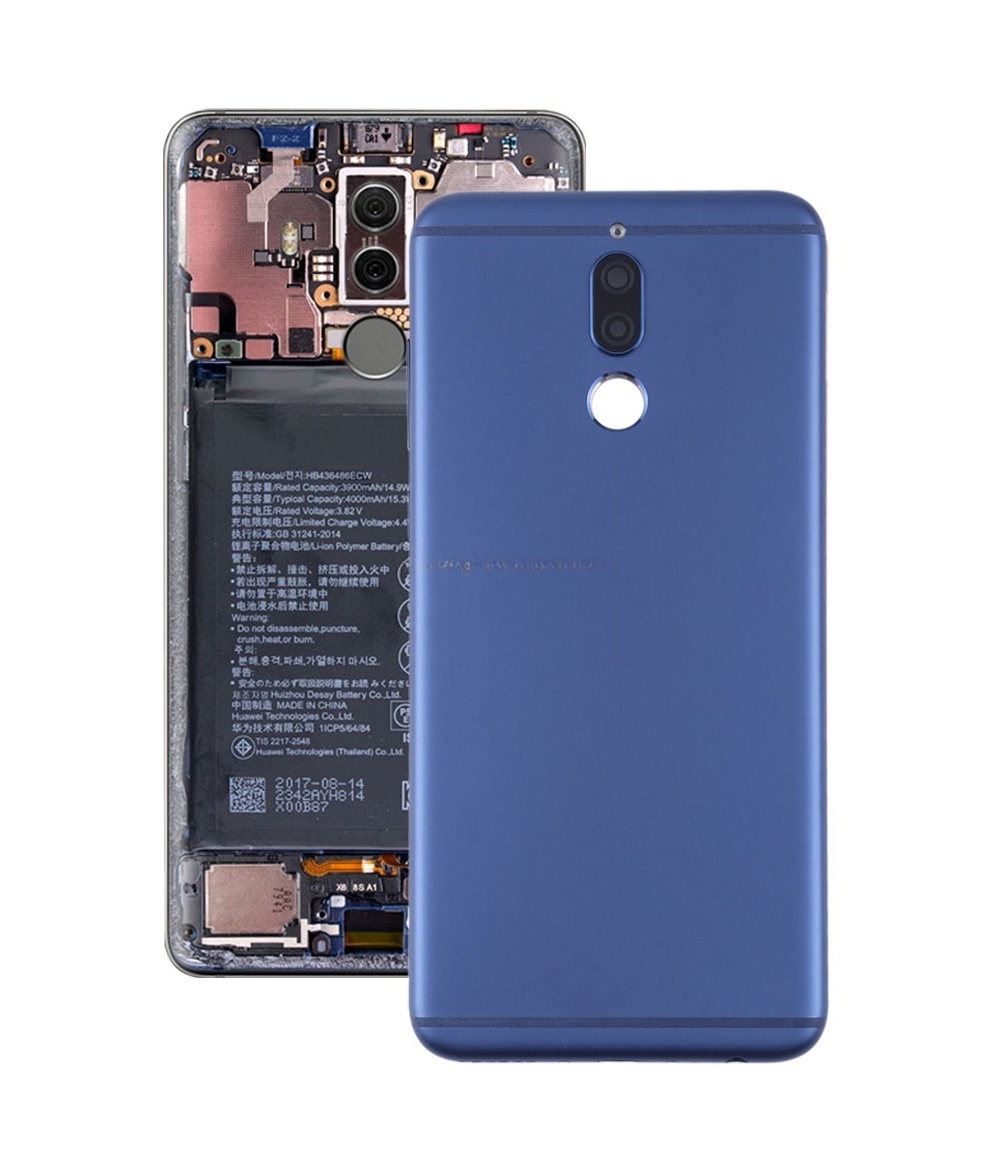 For Huawei Mate 10 Lite / Maimang 6 Back Cover(Blue)