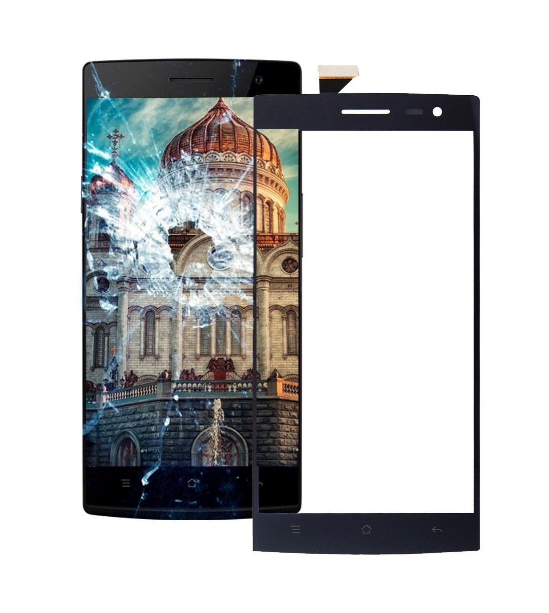 For OPPO Find 7 X9007 Touch Panel (Black)