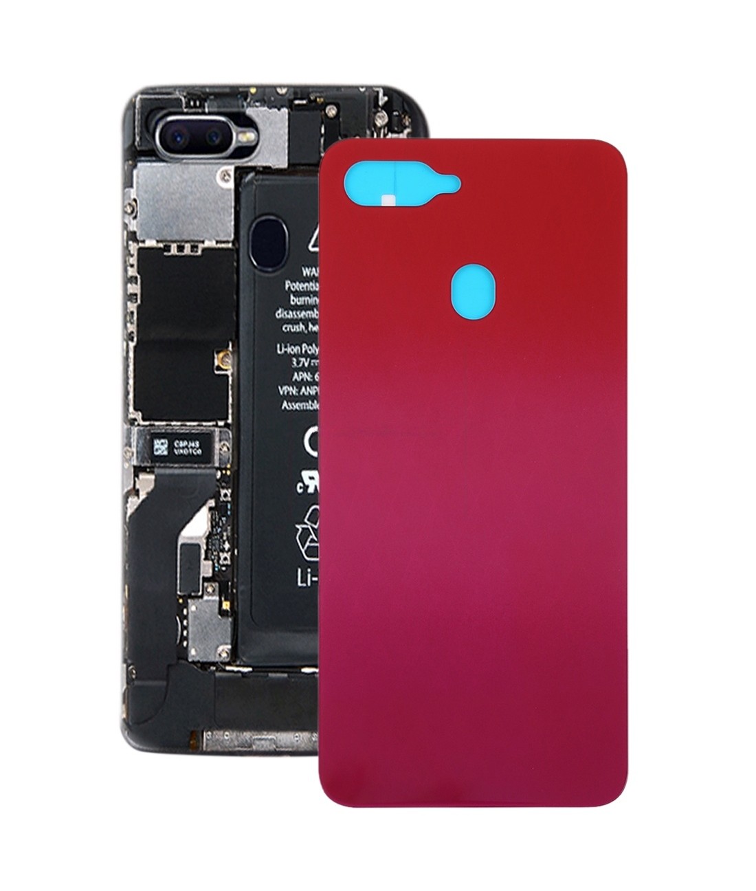 For OPPO A7x / F9 / F9 Pro Back Cover (Red)