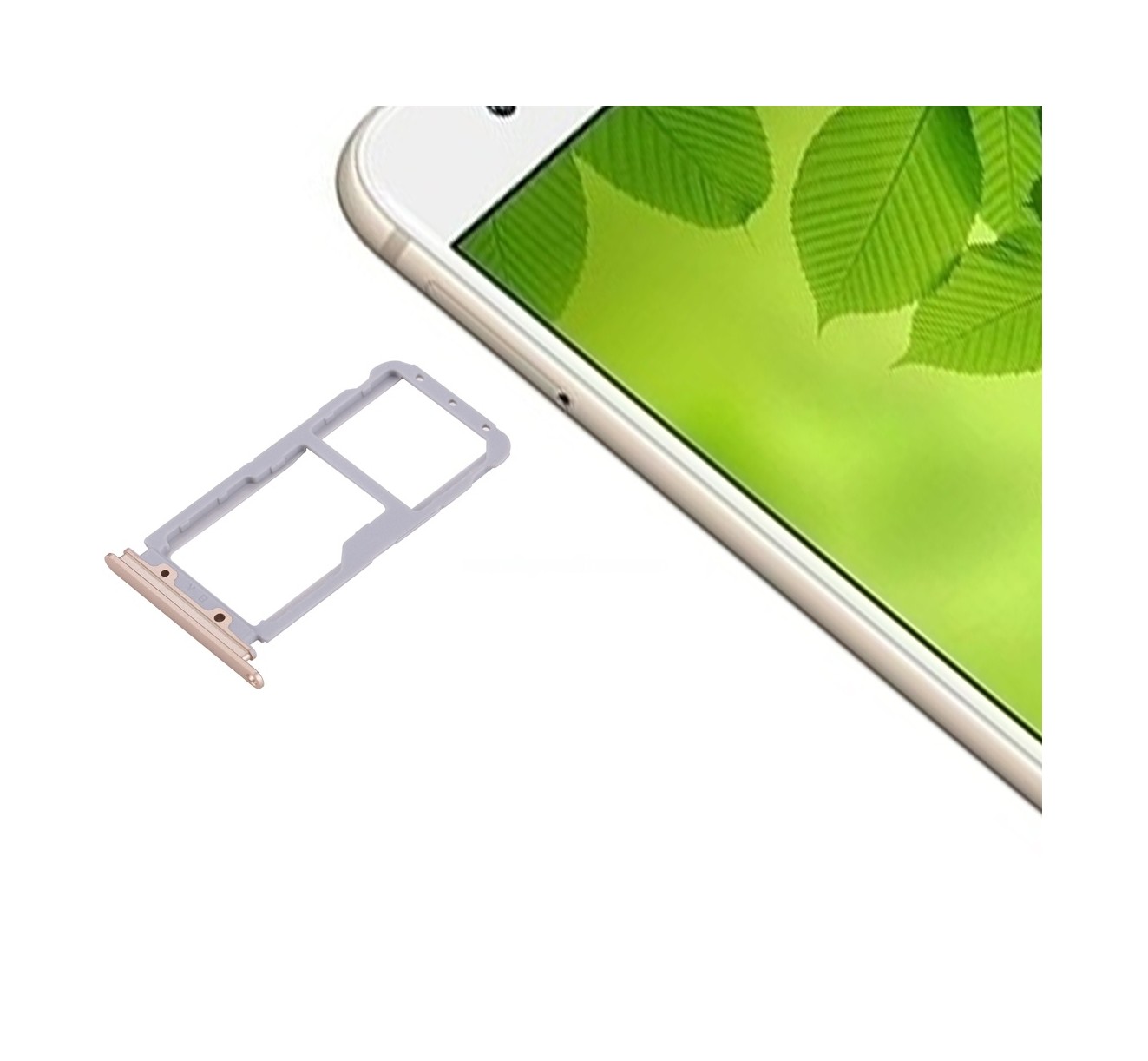 For Huawei nova 2 Plus SIM Card Tray & SIM / Micro SD Card Tray(Gold)