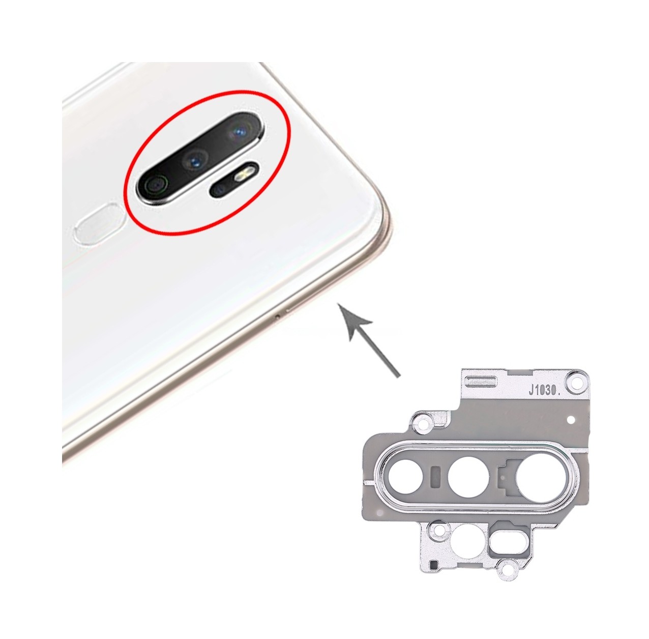 For OPPO A11 Camera Lens Cover (Silver)