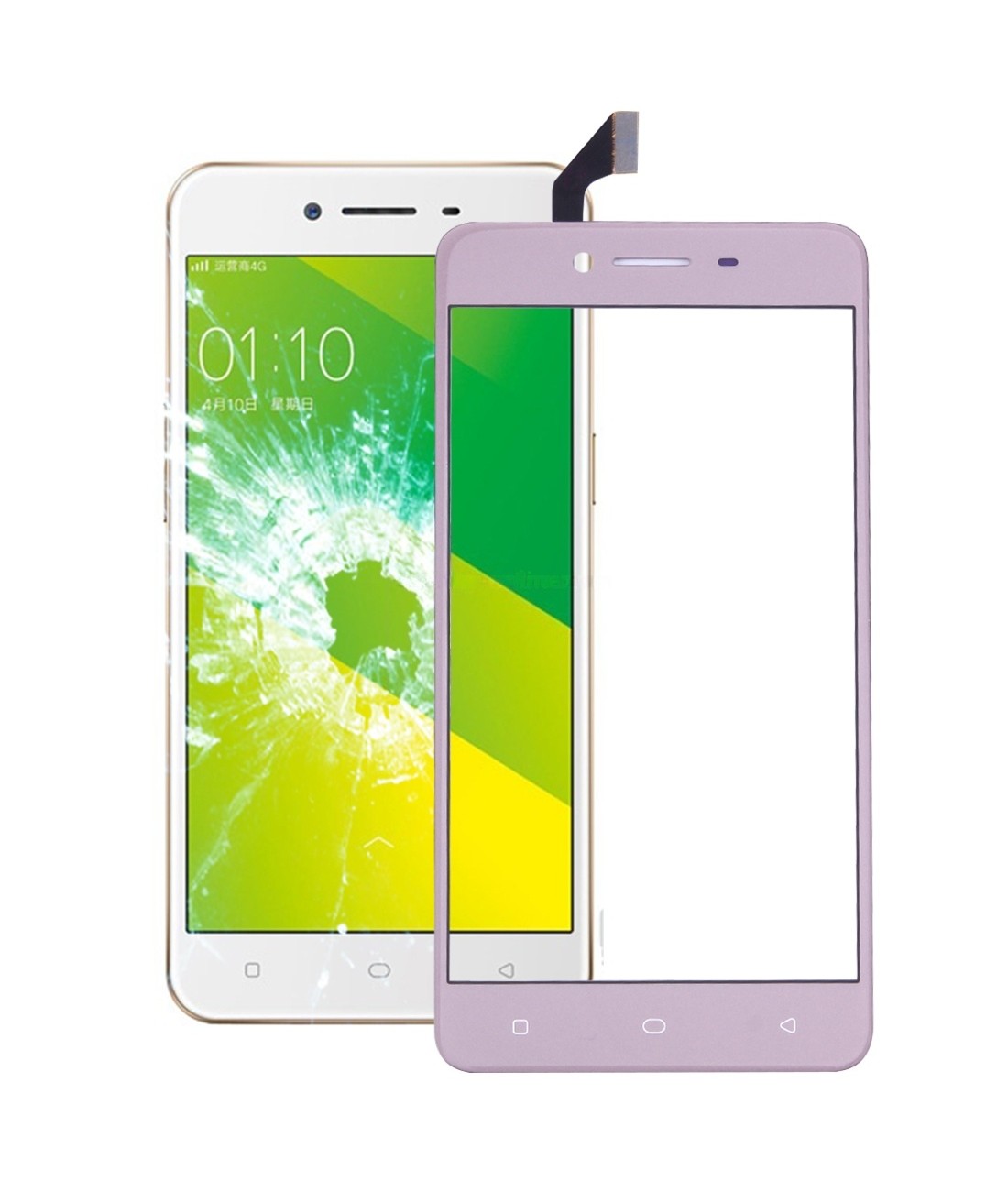 For OPPO A37 Touch Panel(Rose Gold)