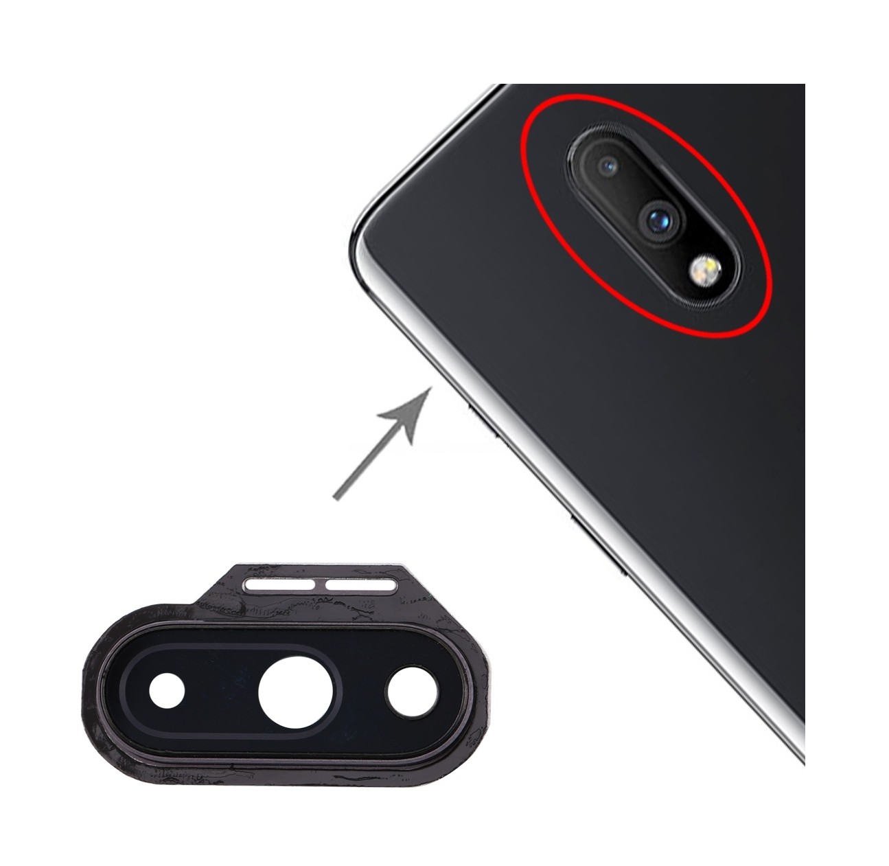 For OnePlus 7 Original Camera Lens Cover (Grey)