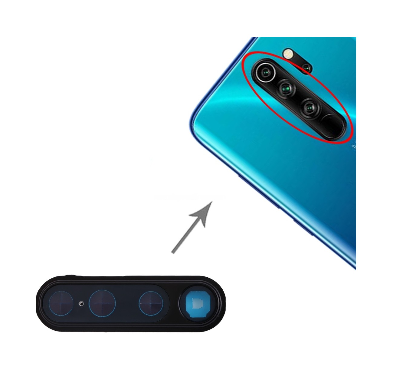 Camera Lens Cover for Xiaomi Redmi Note 8 Pro