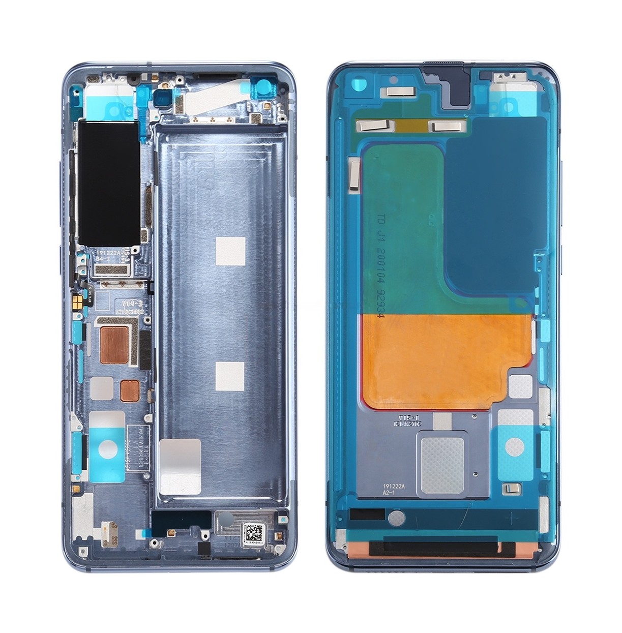 Front Housing LCD Frame Bezel Plate for Xiaomi Mi 10 5G / Mi 10 Pro 5G(Grey)