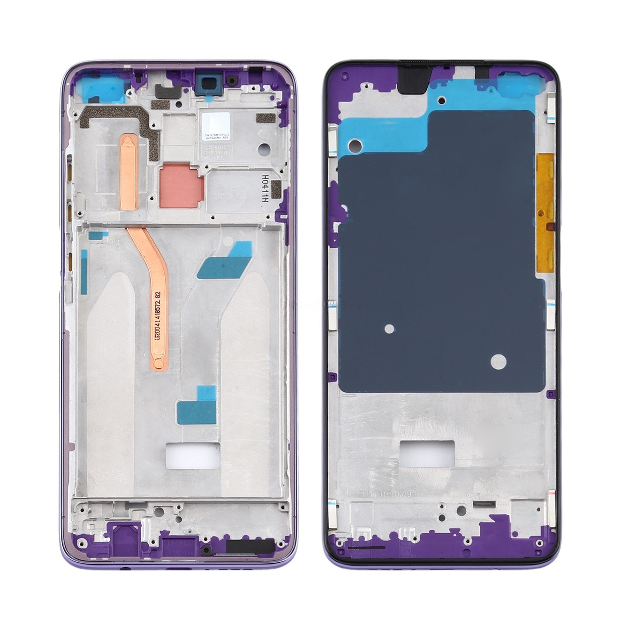 Front Housing LCD Frame Bezel Plate for Xiaomi Redmi K30, 4G Version (Purple)