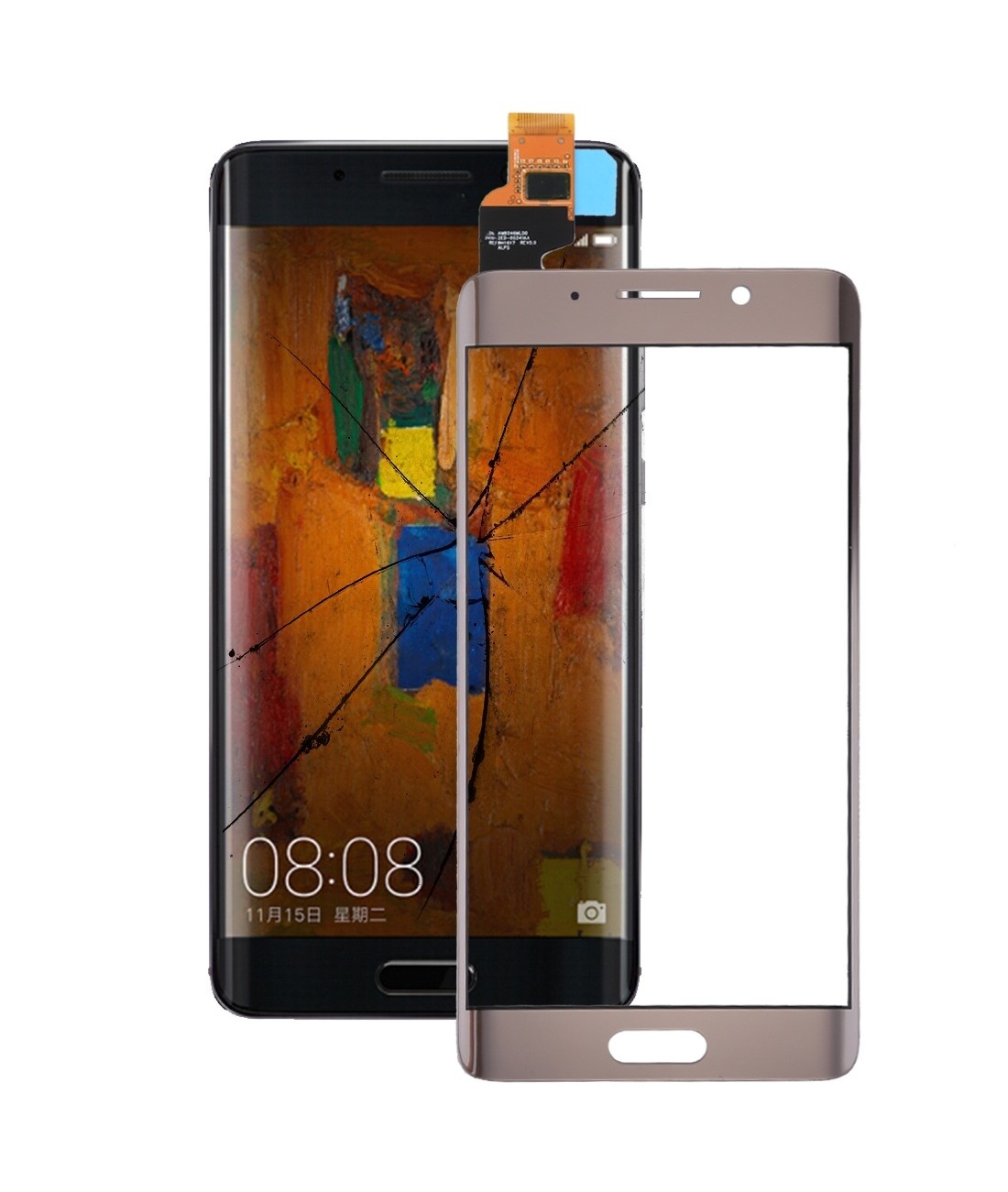 For Huawei Mate 9 Touch Panel Digitizer(Grey)
