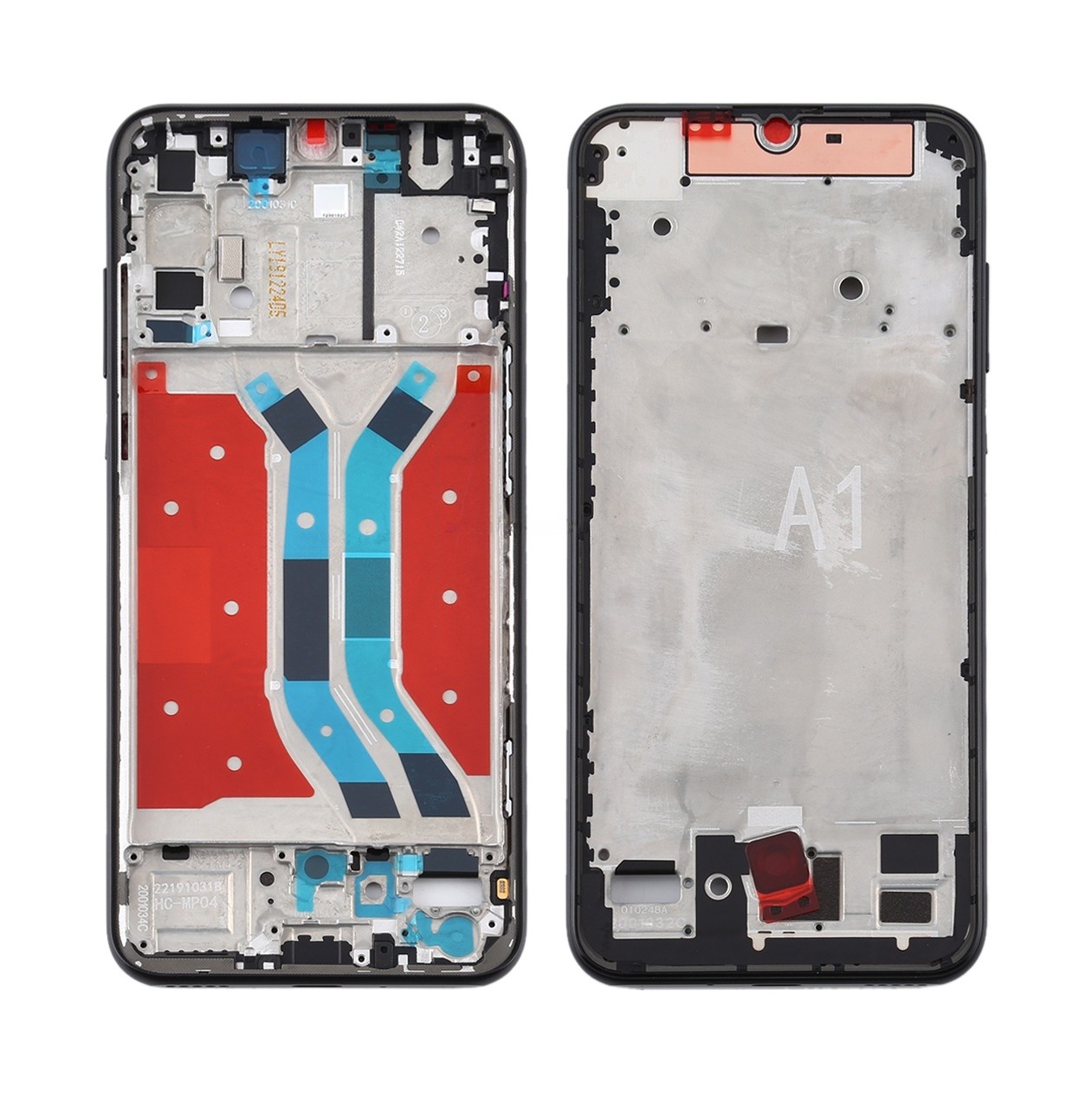 Original Middle Frame Bezel Plate for Huawei Y8p / P Smart S(Black)