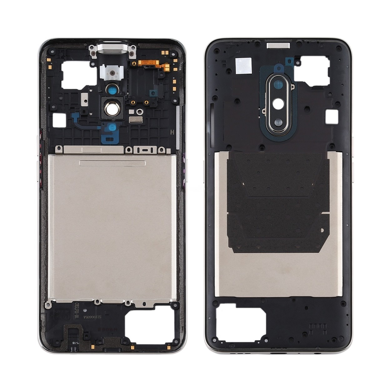 For OPPO Realme X Middle Frame Bezel Plate (Silver)