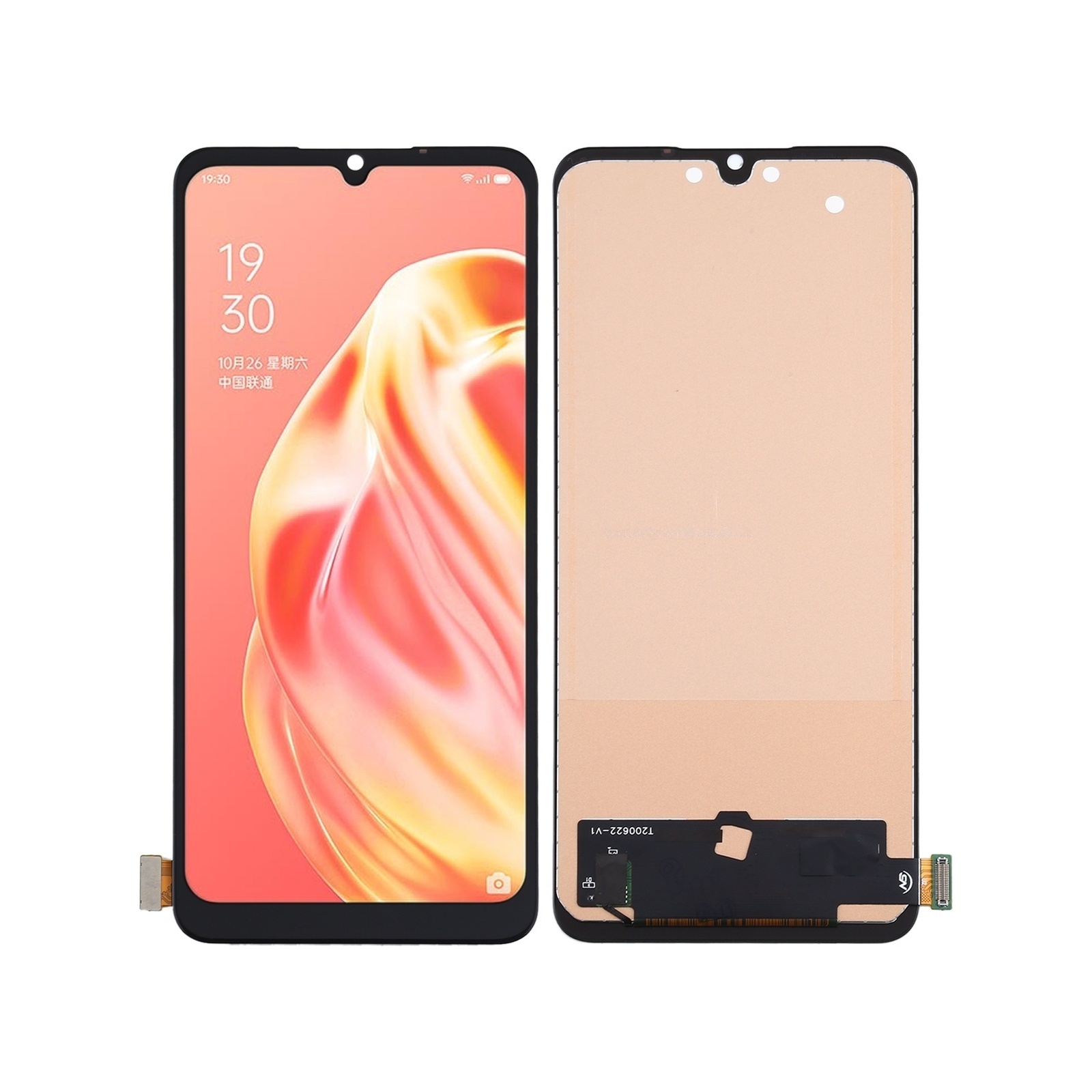 TFT LCD Screen for OPPO Reno3 / A91 / F15 / F17 with Digitizer Full Assembly, Not Supporting Fingerprint Identification