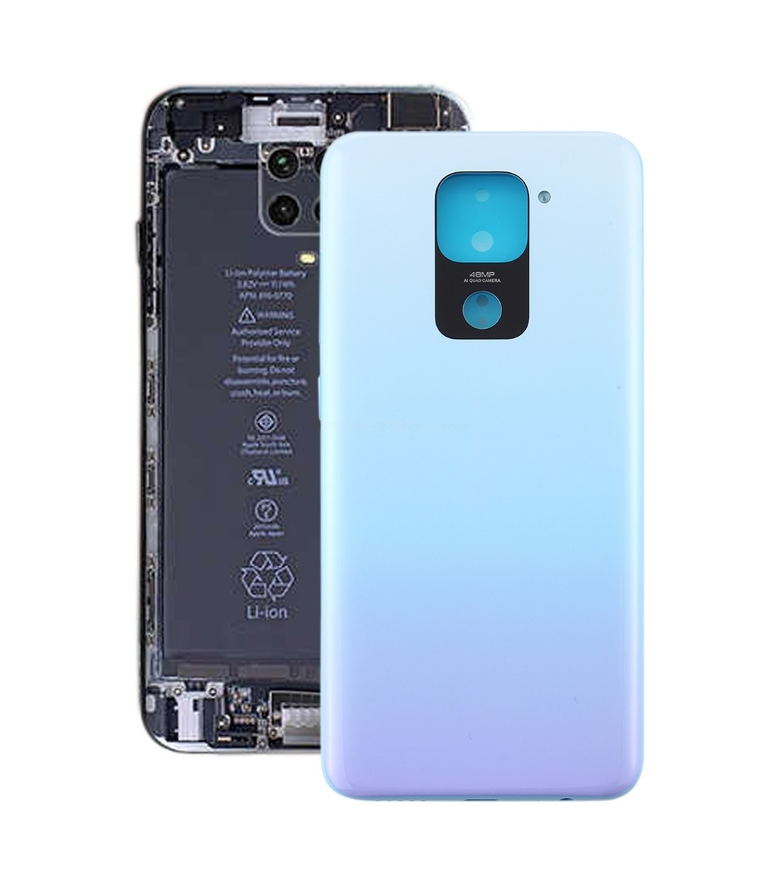 Original Battery Back Cover for Xiaomi Redmi Note 9 / Redmi 10X 4G(White)