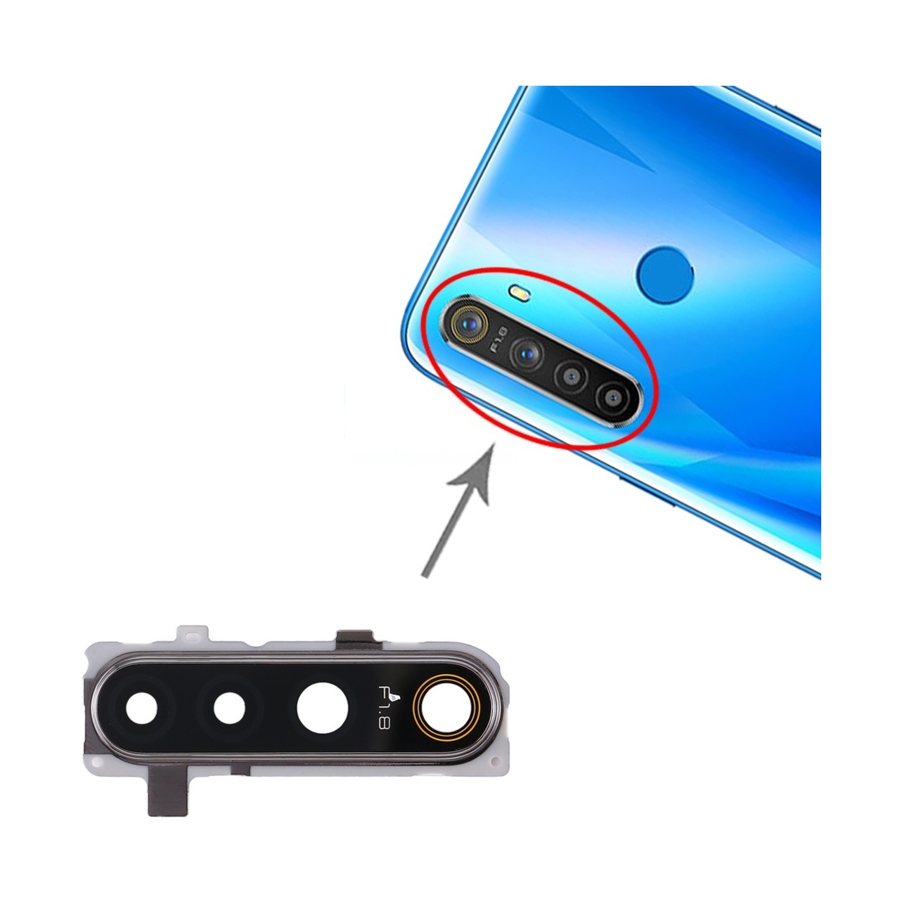 For OPPO Realme 5 Camera Lens Cover