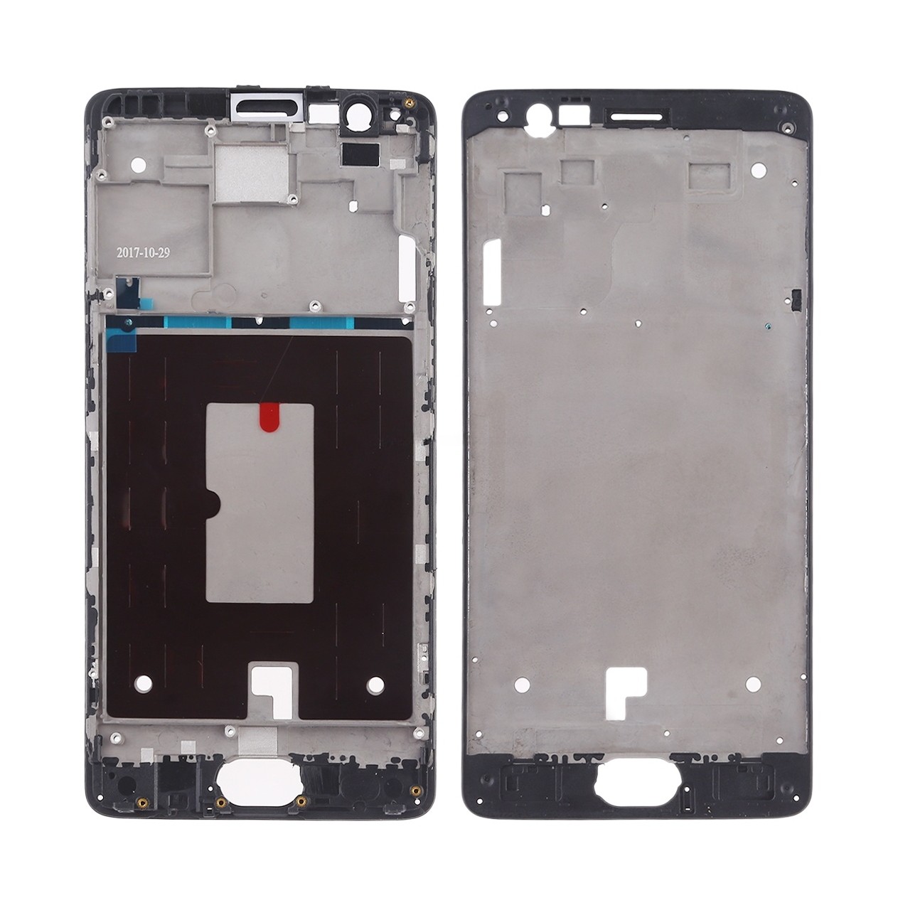 For OnePlus 3 Front Housing LCD Frame Bezel Plate (Black)