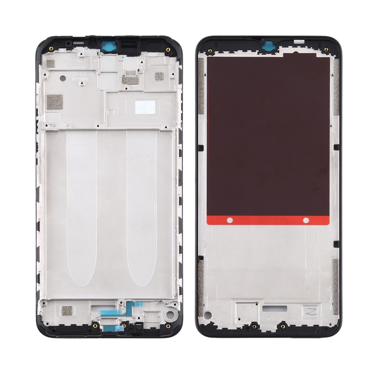 Front Housing LCD Frame Bezel Plate for Xiaomi Redmi 9A / Redmi 10A(Black)