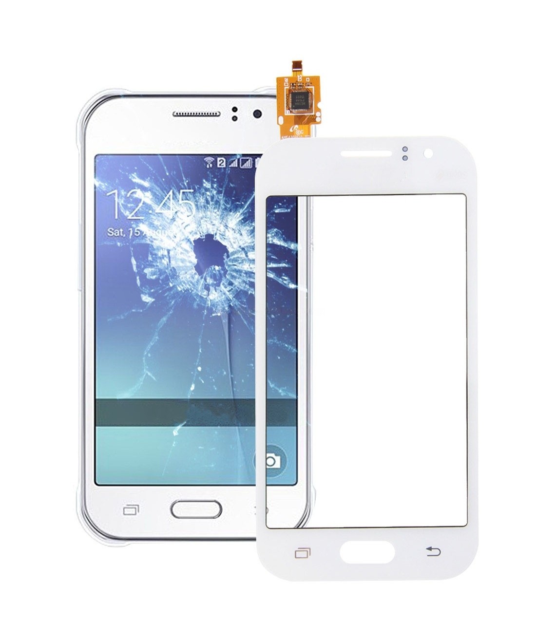 For Galaxy J1 Ace / J110 Touch Panel (White)