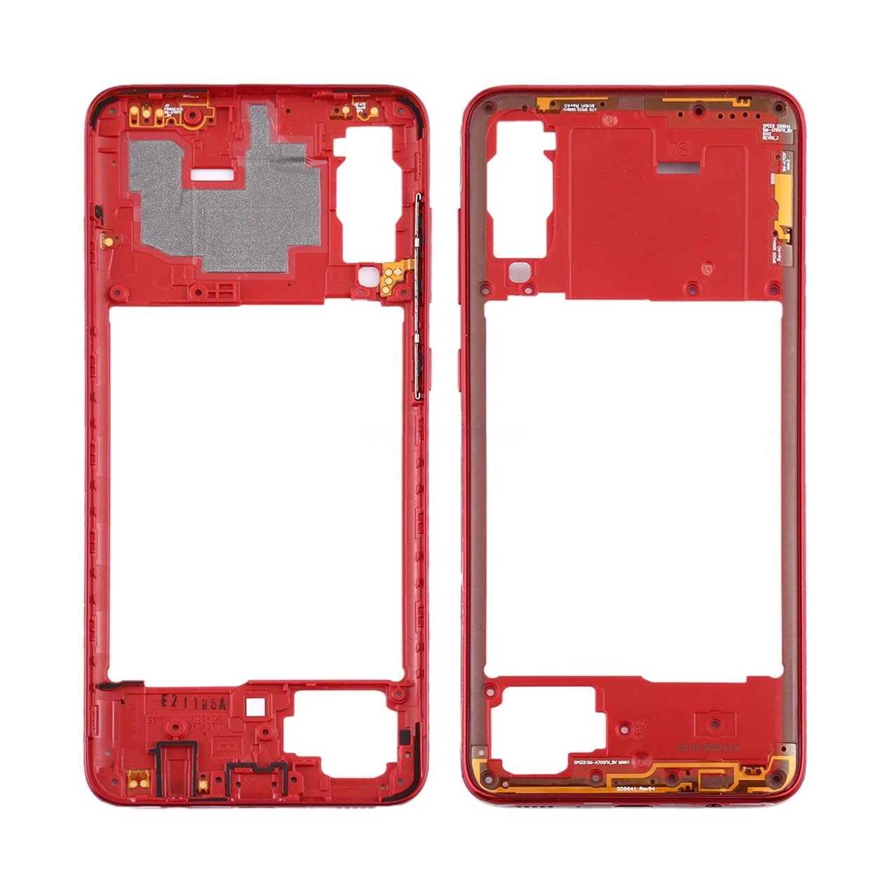 For Samsung Galaxy A70s Middle Frame Bezel Plate (Red)