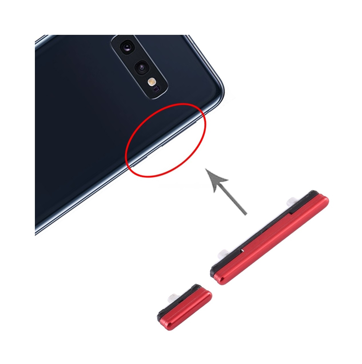 For Samsung Galaxy S10e Power Button and Volume Control Button(Red)