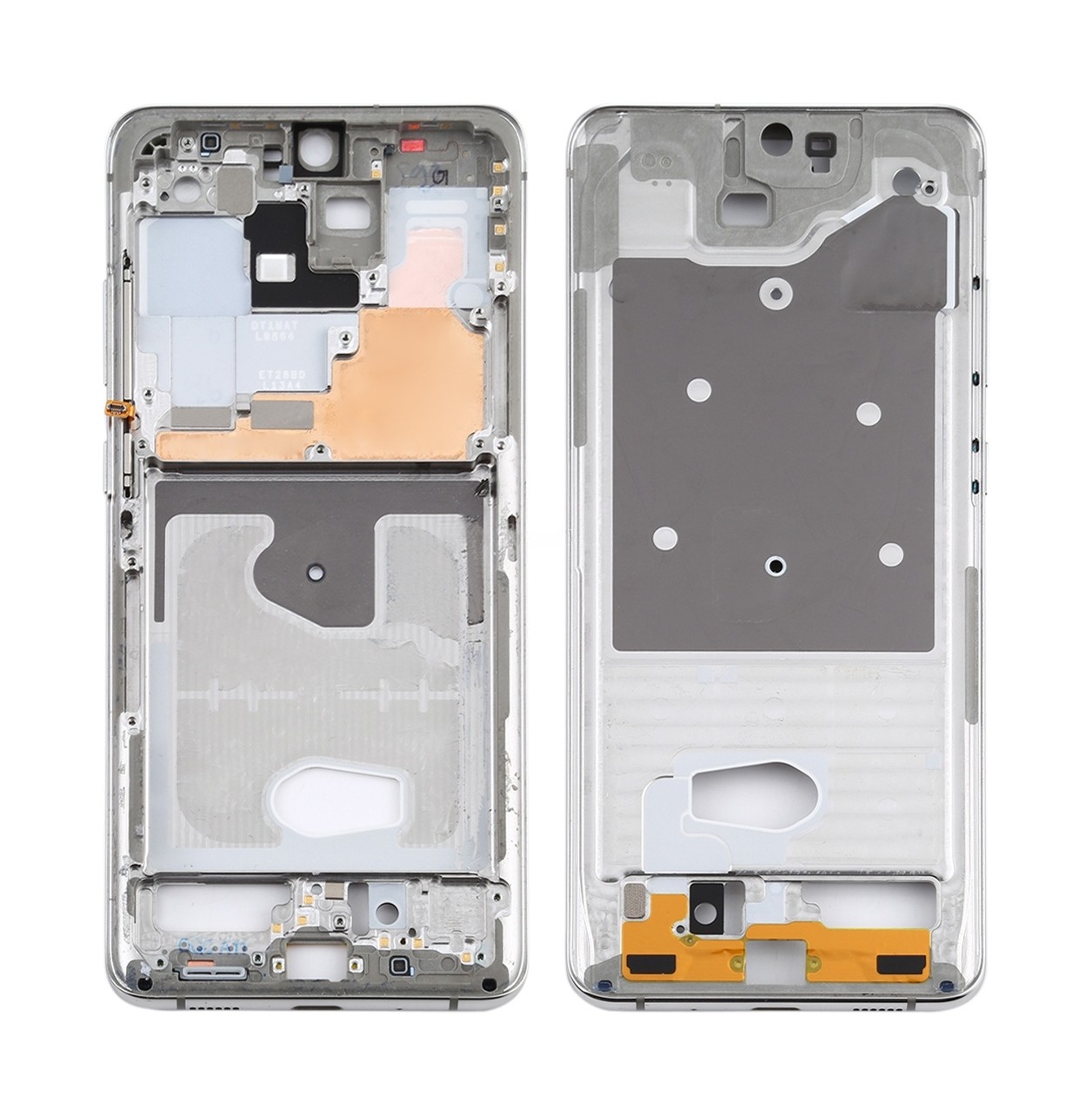 For Samsung Galaxy S20 Ultra Middle Frame Bezel Plate with Side Keys (Silver)