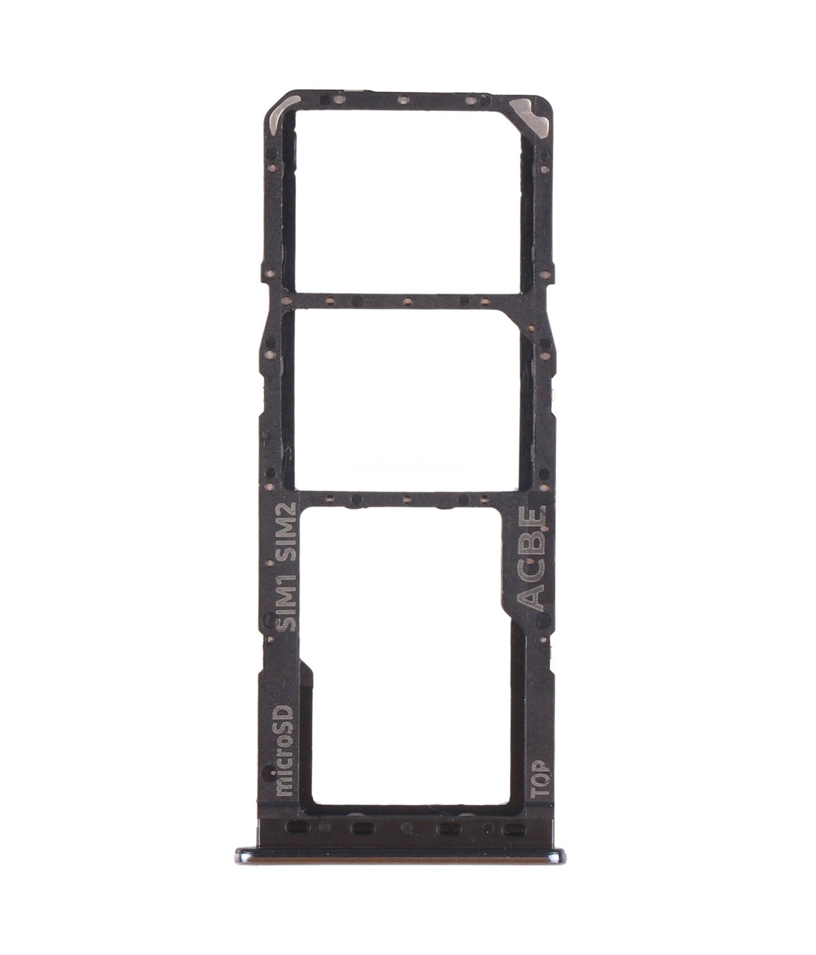 For Samsung Galaxy A32 SM-A325 SIM Card Tray + SIM Card Tray + Micro SD Card Tray (Black)