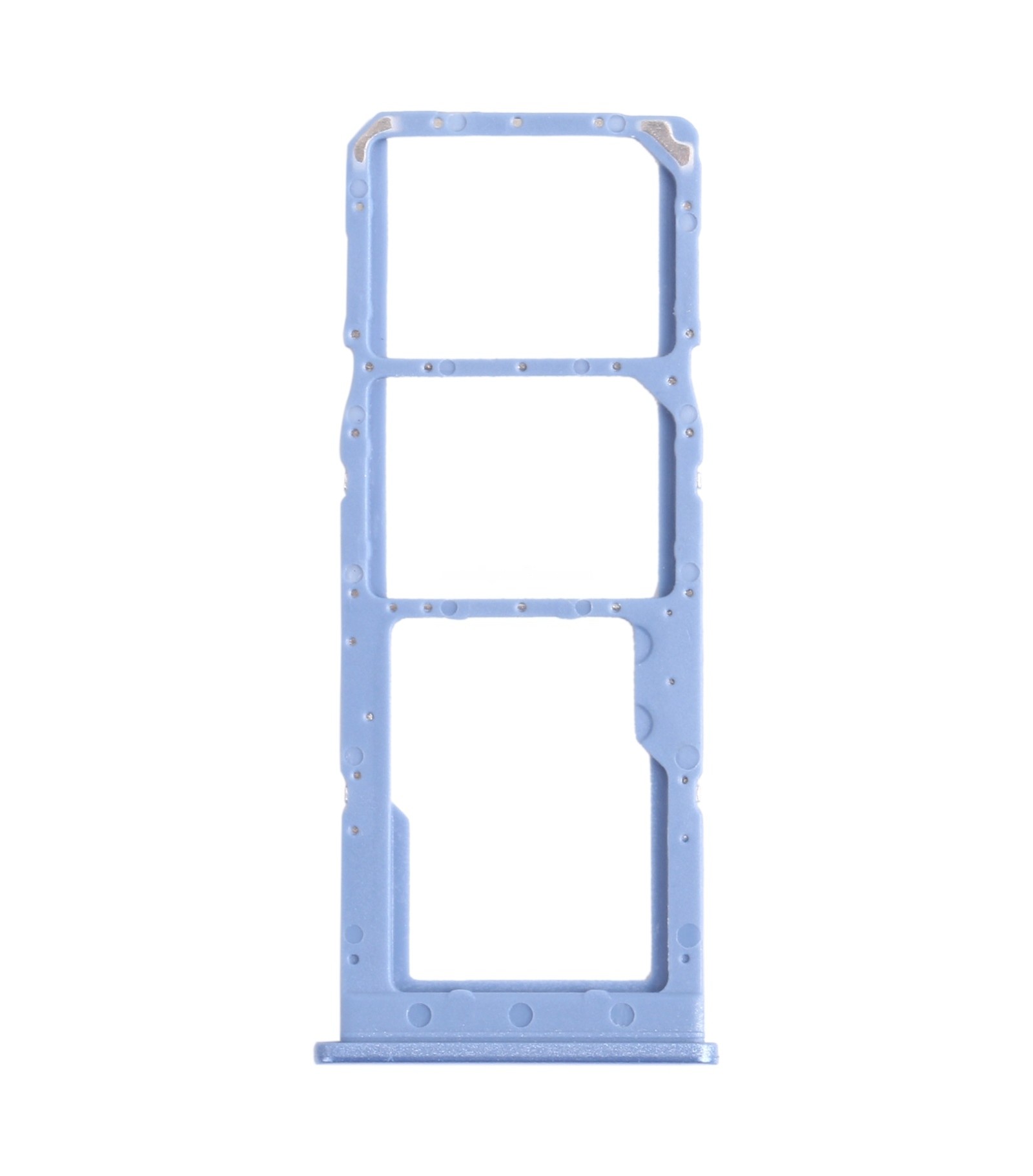 For Samsung Galaxy M12 SM-M127 SIM Card Tray + SIM Card Tray + Micro SD Card Tray (Blue)