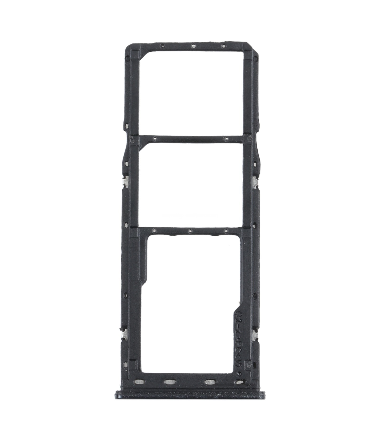For Samsung Galaxy M21 SM-M215 SIM Card Tray + SIM Card Tray + Micro SD Card Tray (Black)