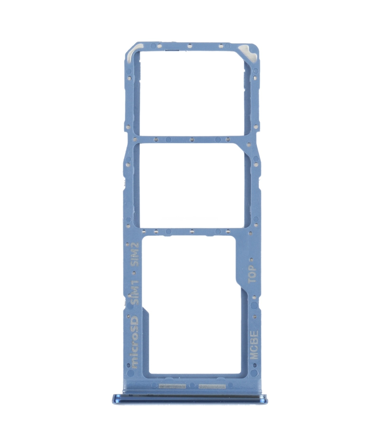 For Samsung Galaxy M32 SM-M325 SIM Card Tray + SIM Card Tray + Micro SD Card Tray (Blue)