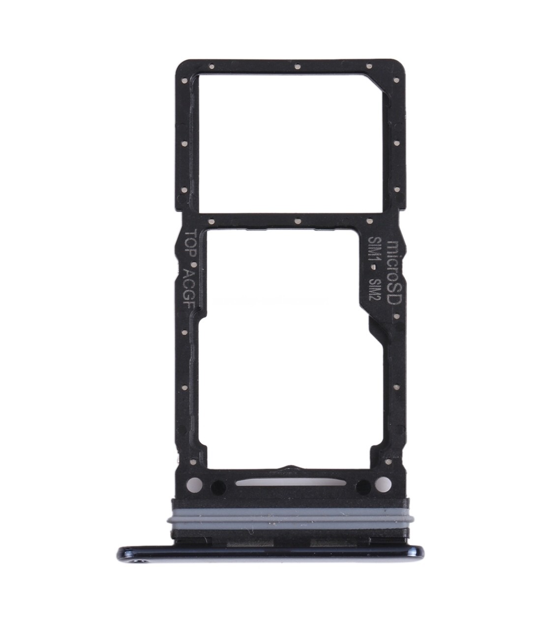 For Samsung Galaxy A73 5G SM-A736B Original SIM Card Tray + SIM Card Tray / Micro SD Card Tray (Black)