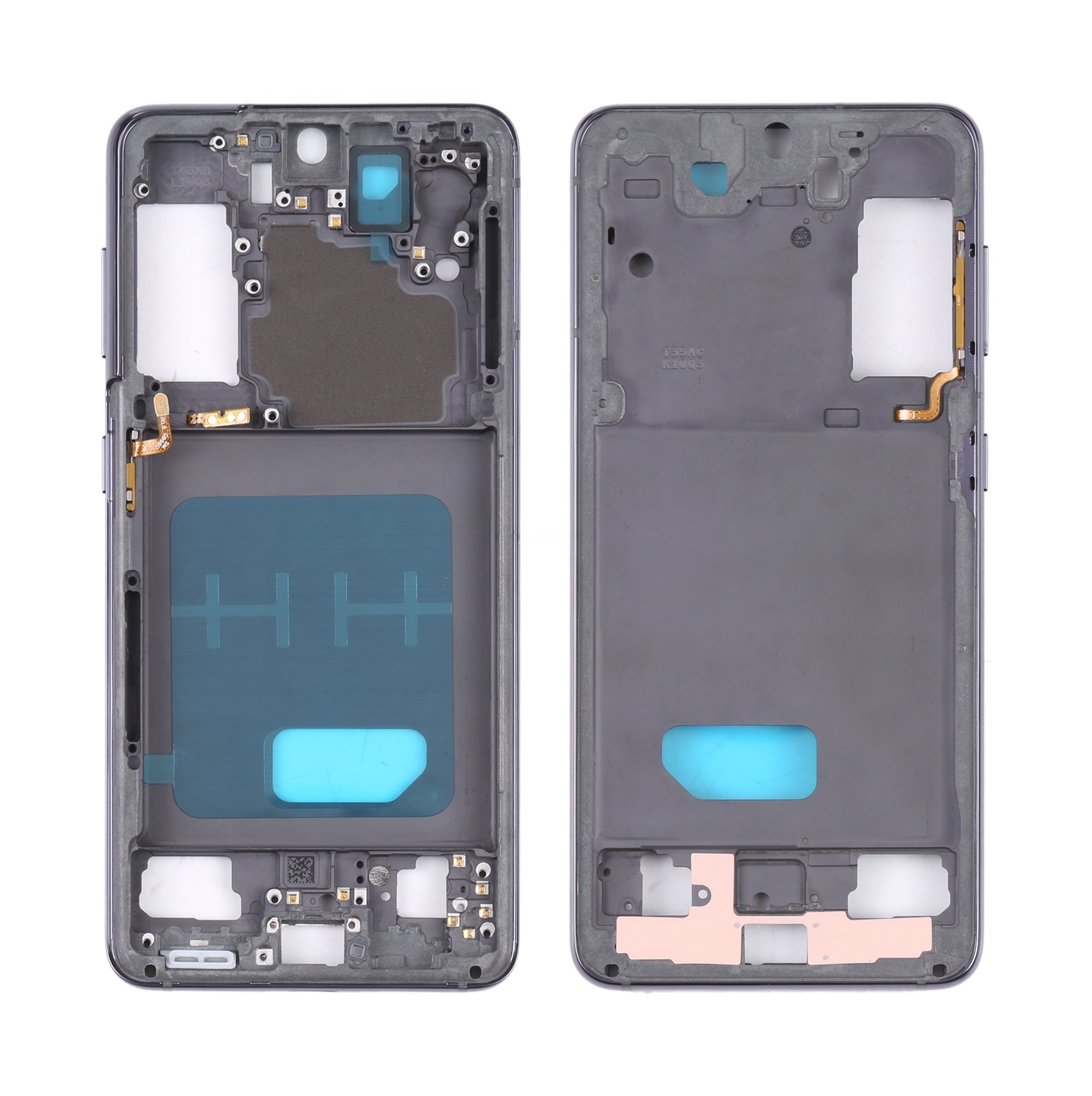 For Samsung Galaxy S21 5G SM-G991B Middle Frame Bezel Plate (Black)