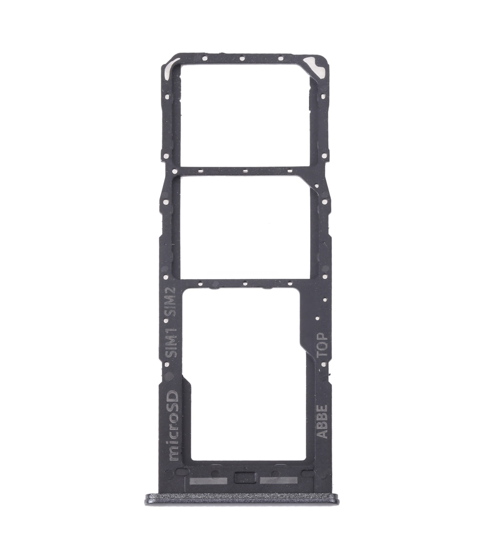 For Samsung Galaxy M23 SM-M236B Original SIM Card Tray + SIM Card Tray + Micro SD Card Tray (Black)