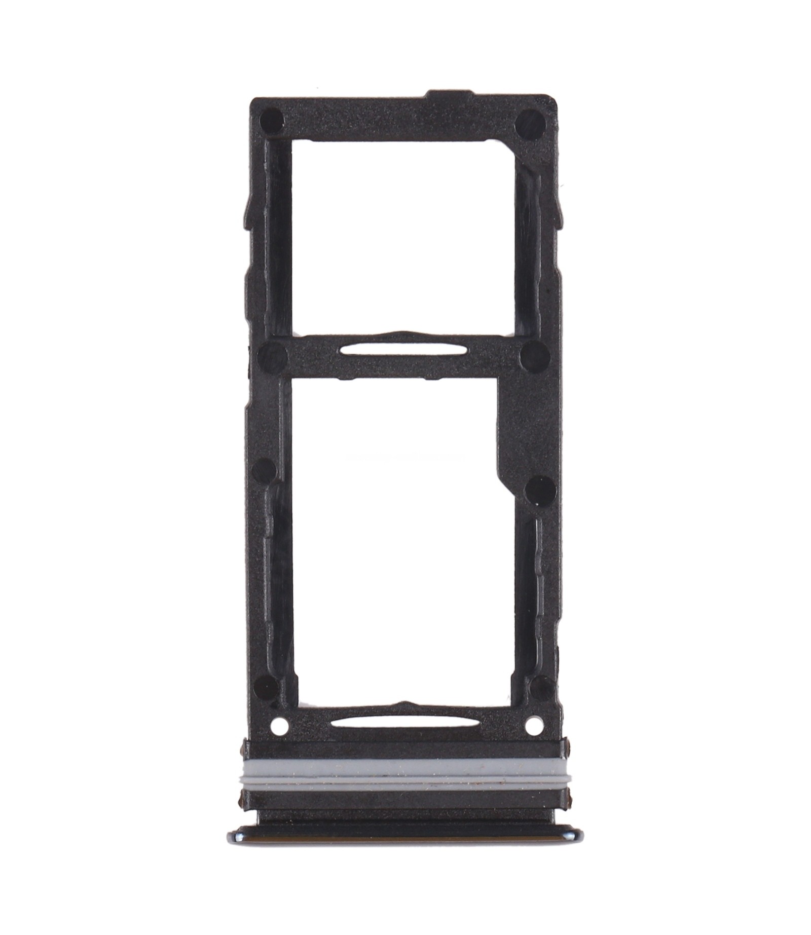 For Samsung Galaxy A72 SM-A725 SIM Card Tray + SIM Card Tray / Micro SD Card Tray (Black)