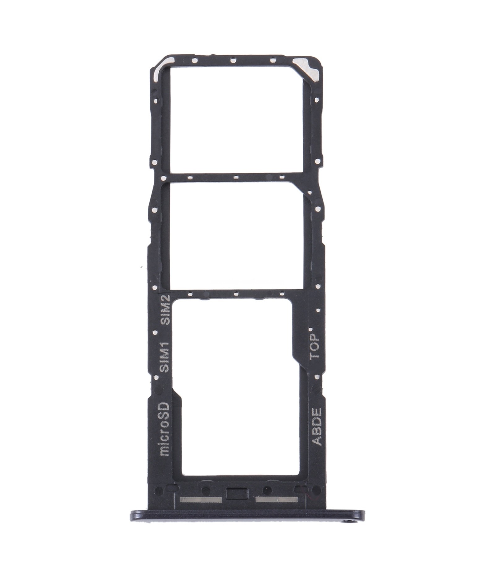For Samsung Galaxy A24 SM-A245 Original SIM Card Tray + SIM Card Tray + Micro SD Card Tray (Black)