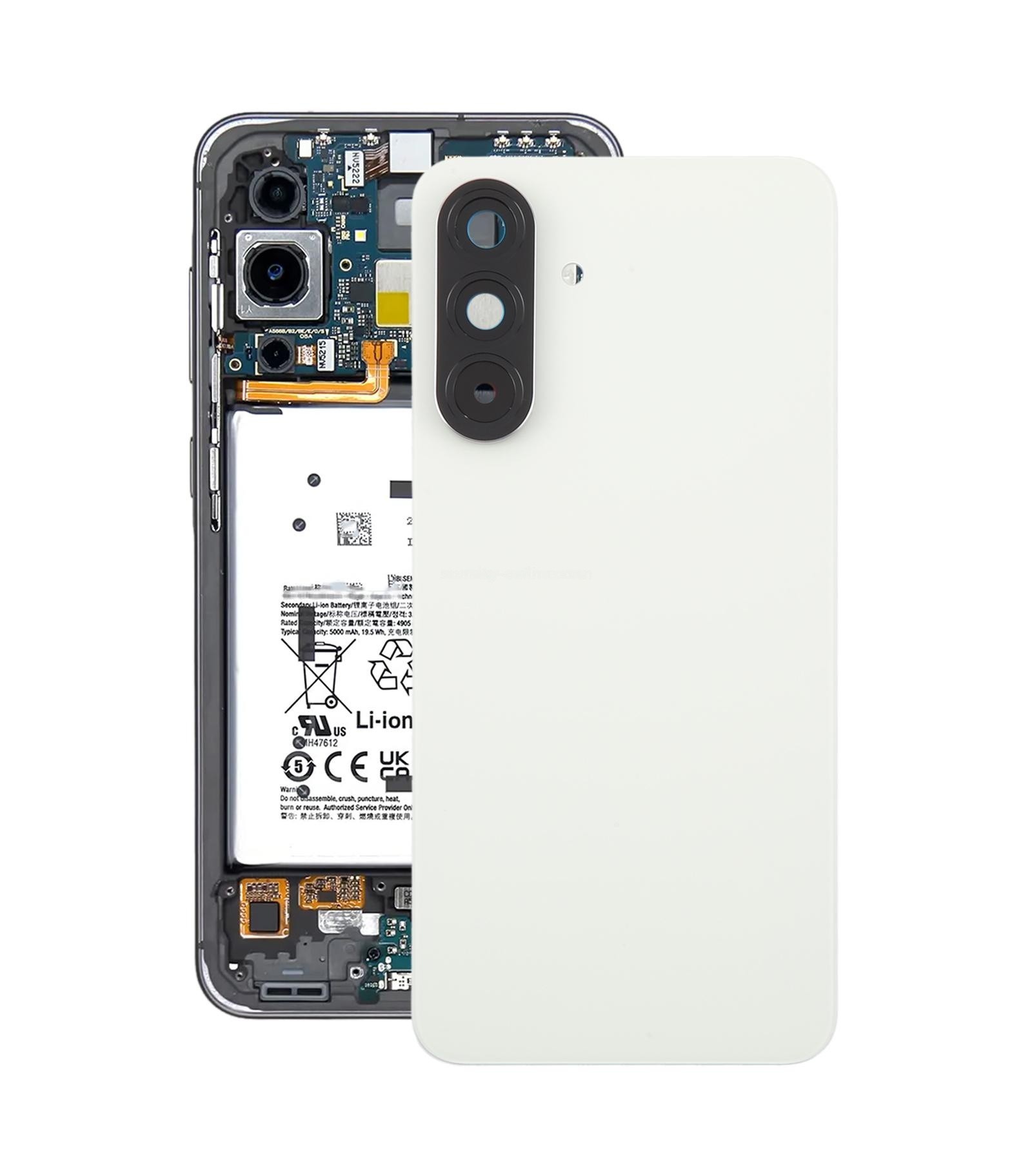 For Samsung Galaxy A56 SM-A566B OEM Back Cover with Camera Lens Cover(White)