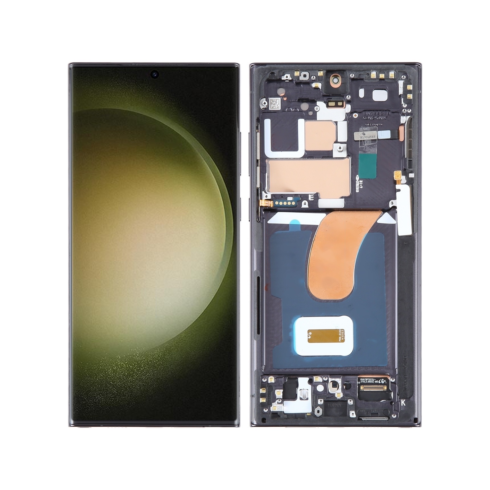 For Samsung Galaxy S23 Ultra 5G SM-S918B EU Edition 6.78 inch OLED LCD Screen Digitizer Full Assembly with Frame(Black)