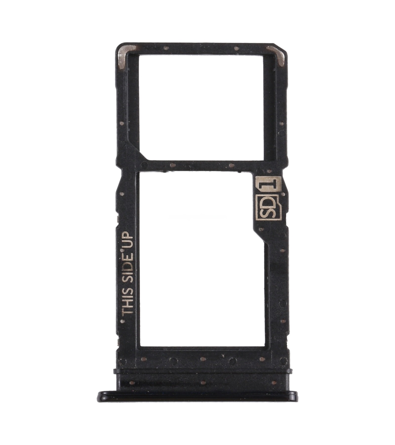 SIM Card Tray + Micro SD Card Tray for Motorola Moto G Power (Black)
