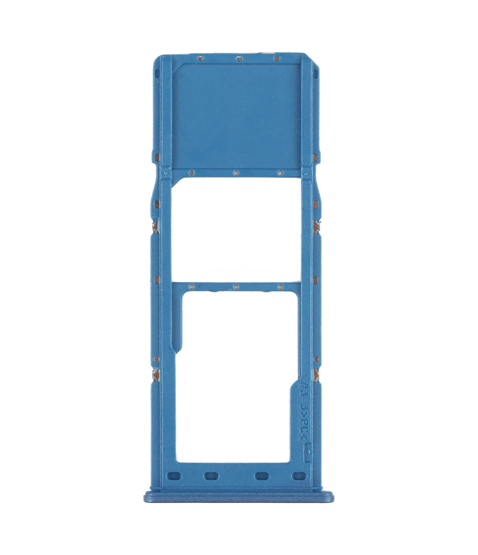 For Samsung Galaxy A12 SM-A125 SIM Card Tray + Micro SD Card Tray (Blue)