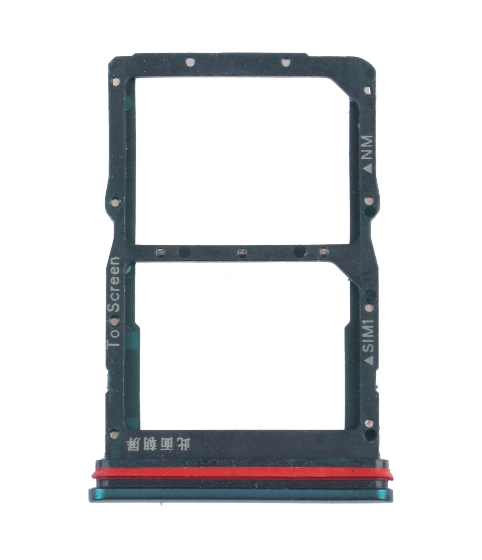 SIM Card Tray + NM Card Tray for Huawei nova 7 SE 5G Youth (Green)
