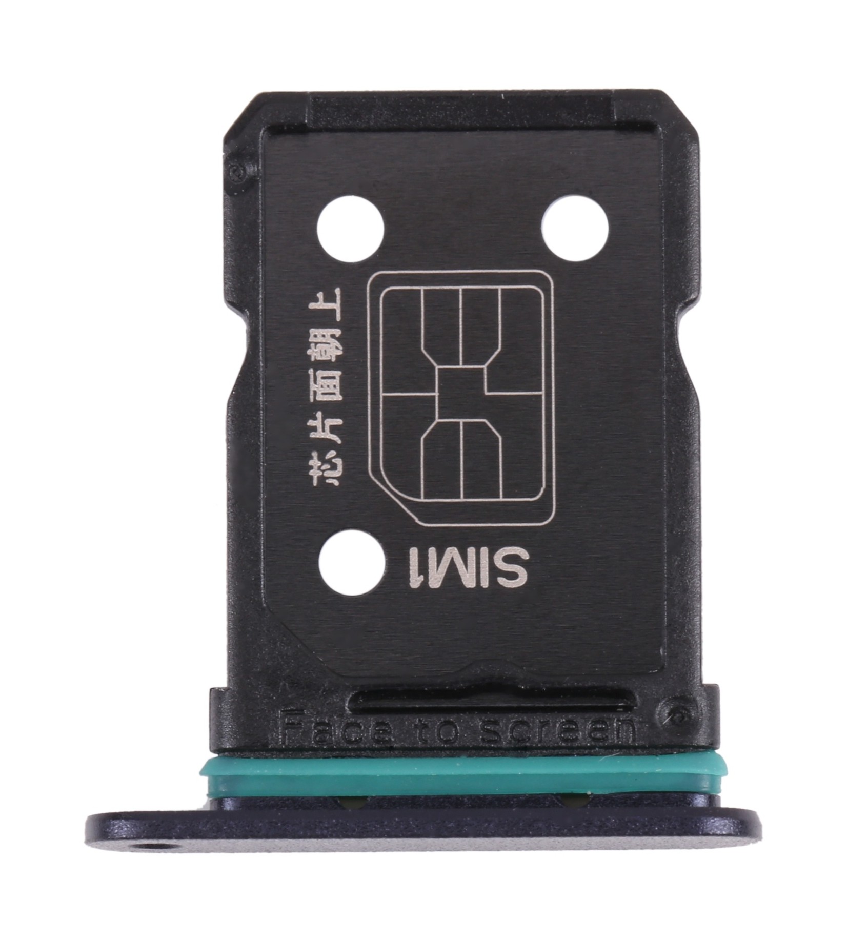 For OPPO Reno6 4G CPH2235 / Reno6 Z SIM Card Tray + SIM Card Tray(Black)