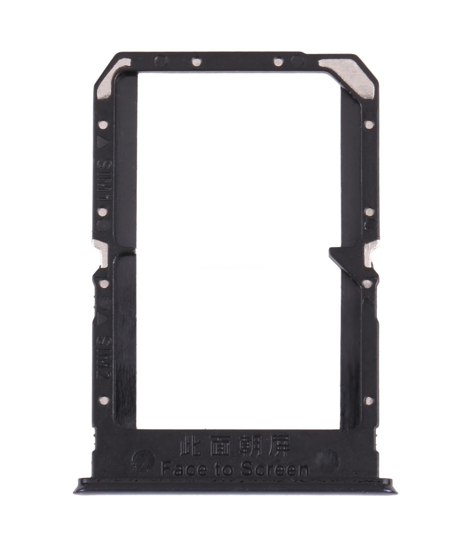 For OPPO Reno5 5G / Find X3 Lite PEGM00 PEGT00 CPH2145 SIM Card Tray + SIM Card Tray(Black)