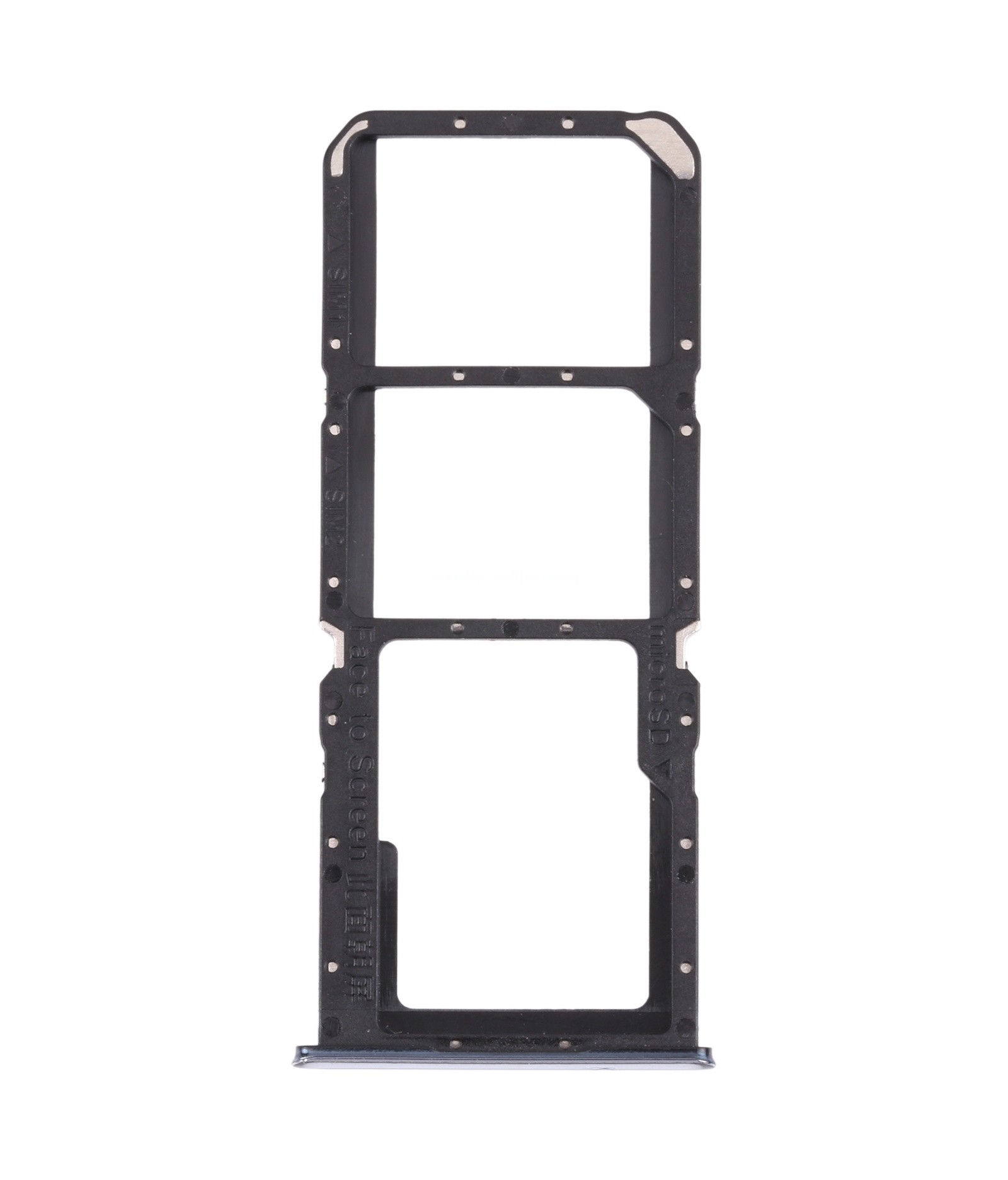 For OPPO A74 5G CPH2197 CPH2263 SIM Card Tray + SIM Card Tray + Micro SD Card Tray (Silver)