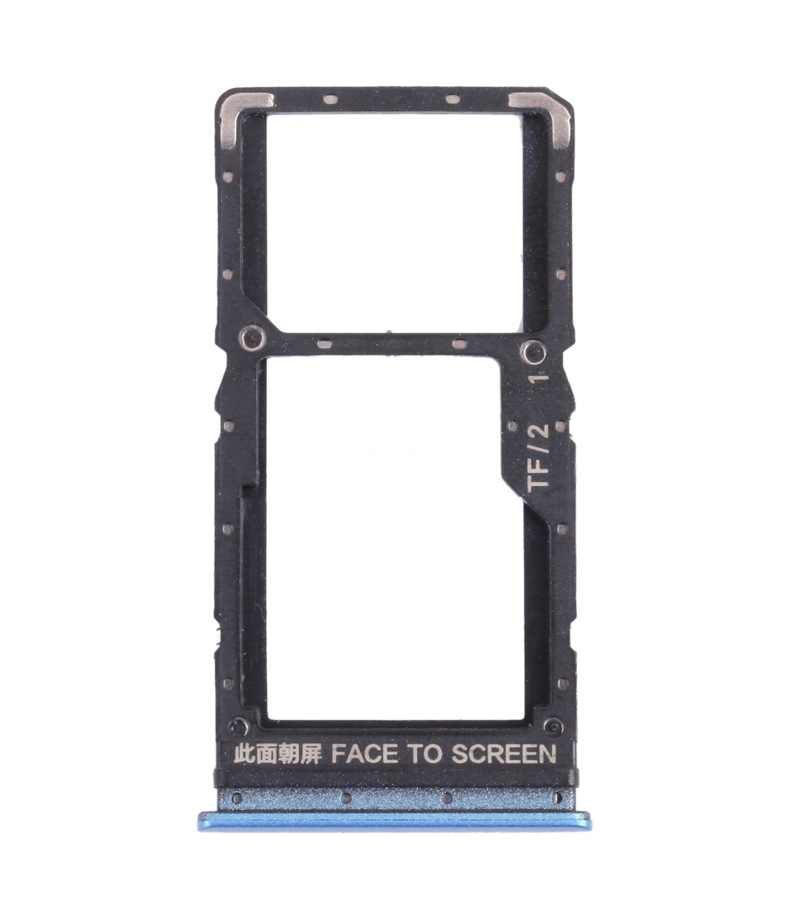 SIM Card Tray + SIM Card Tray / Micro SD Card Tray for Xiaomi Redmi Note 11 (China) 21091116AC / Redmi Note 11T 5G / Poco M4 Pro 5G 21091116AG, MZB0BGVIN(Blue)