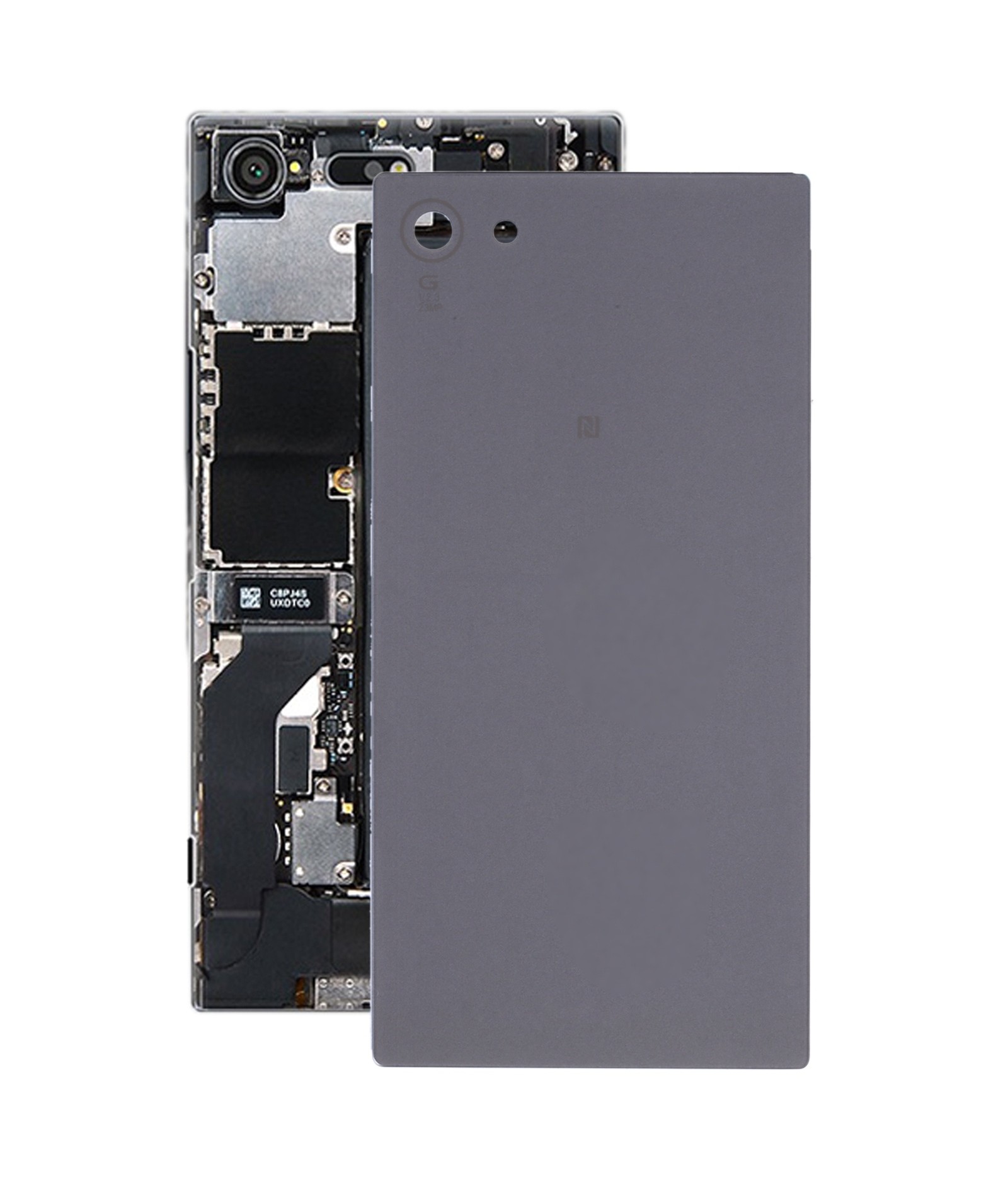 Battery Back Cover with Camera Lens for Sony Xperia Z5 Compact(Black)